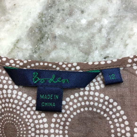 Boden Geometric Circle Pattern Blouse Tank - Picture 2 of 6